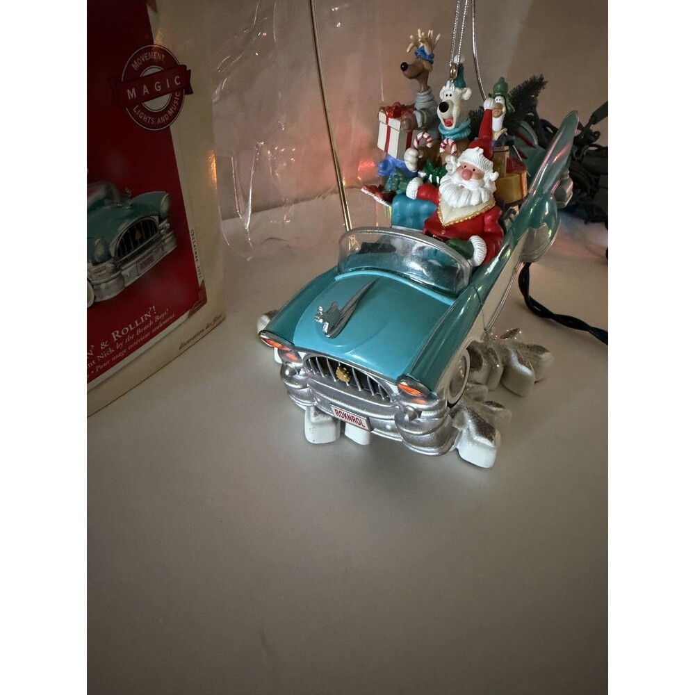 2003 Hallmark Rockin & Rollin Ornament In Box - Tested Faint Sound